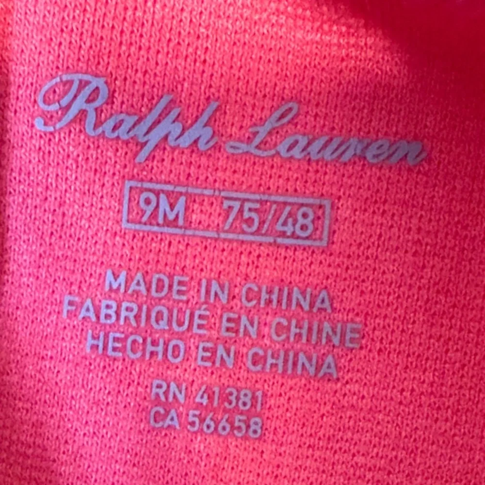 Ralph Lauren Fuchsia Short‎ Sleeve Kids Dress